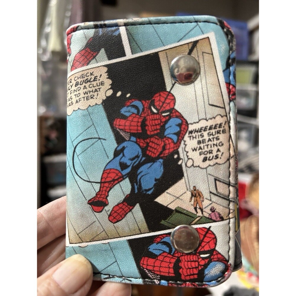 Marvel Comics Spider-man Comic Book Superhero Trifold Simulated Leather Wallet